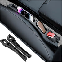 2PCS Car Seat Gap Filler Organizer,2 in 1 Car Gap Filler with Fill and Storage Function for Storing Phones Keys Cards,Universal Multifunctional No Drop Seat Guard for Cars