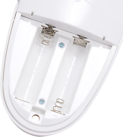 Battery Operated Fabric Shaver for Lint and Fuzz Removal, Includes 2 Spare Blades, White