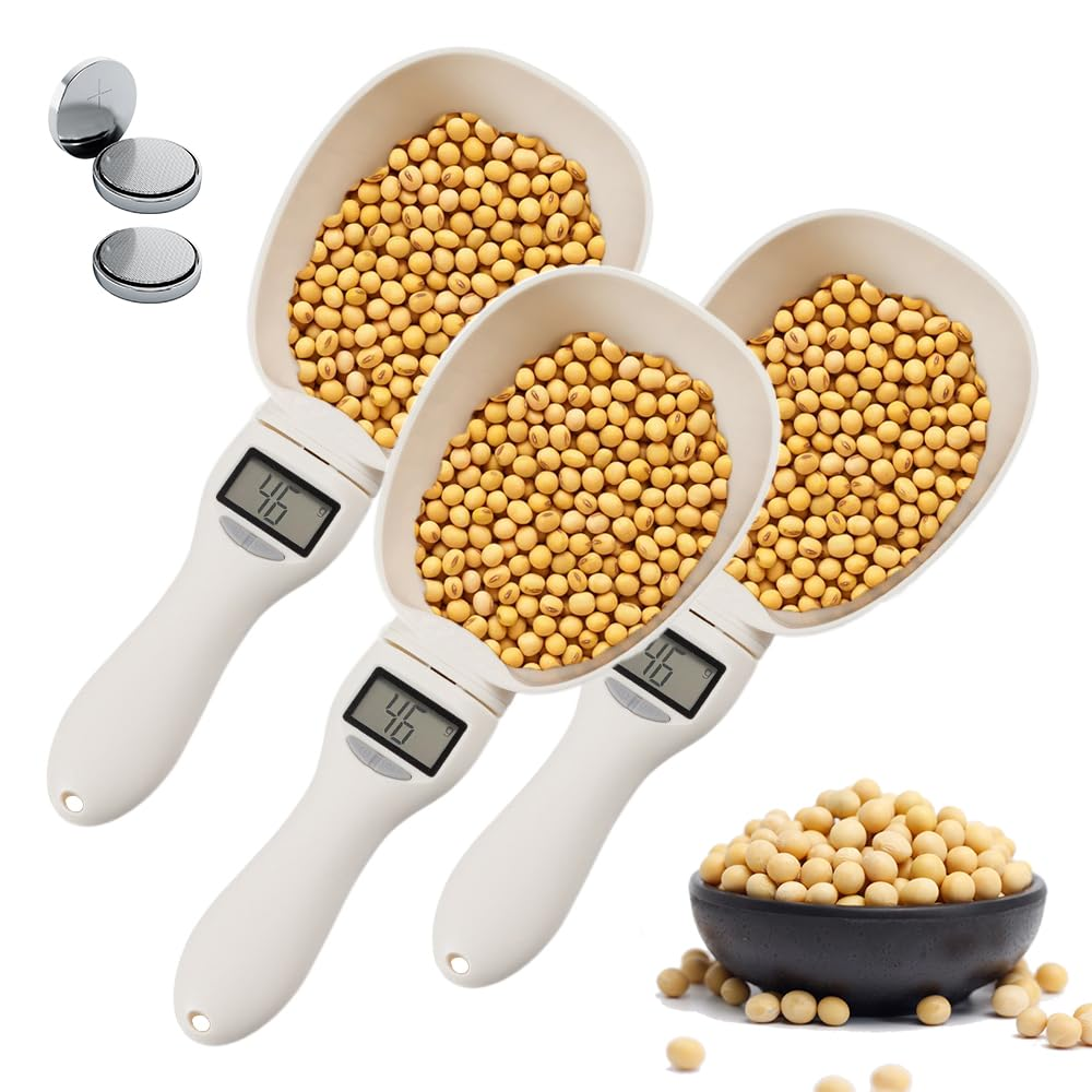 Digital Measuring Spoon Scale, Accurate Electronic Measuring Spoon with Conversion, Household Digital Measure Cup Scale with LED Display, Kitchen Food Scale Scoop for Weighing Baking Cooking (1)