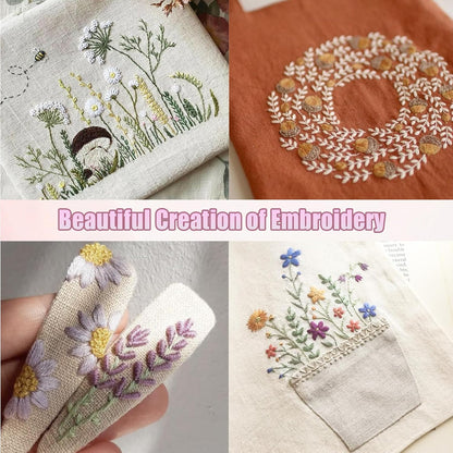 2026 Upgraded DIY Stitch Book Kit, Embroidery Stitch Book Kit, Comprehensive Guide with Various Patterns, Complete Toolkit and Video Tutorials, Perfect for Beginners and Craft Lovers