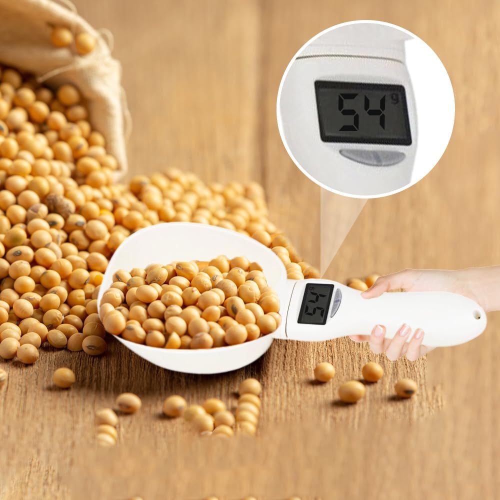 Digital Measuring Spoon Scale, Accurate Electronic Measuring Spoon with Conversion, Household Digital Measure Cup Scale with LED Display, Kitchen Food Scale Scoop for Weighing Baking Cooking (1)