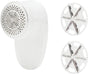 Battery Operated Fabric Shaver for Lint and Fuzz Removal, Includes 2 Spare Blades, White