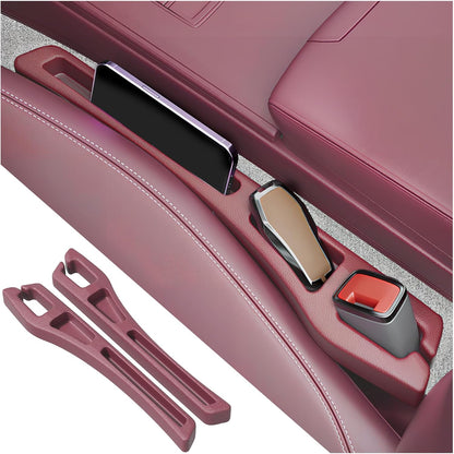 2PCS Car Seat Gap Filler Organizer,2 in 1 Car Gap Filler with Fill and Storage Function for Storing Phones Keys Cards,Universal Multifunctional No Drop Seat Guard for Cars